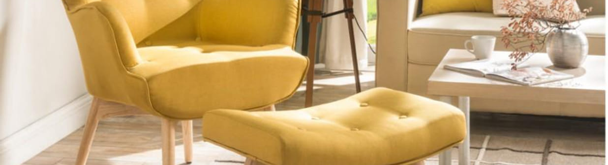Il giallo ravviva l'arredo con stile
